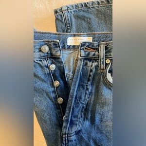 Topshop Kort straight legs jeans